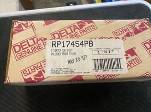 delta diverter tub spout polished brass finish RP17454PB NOS - Picture 1 of 7