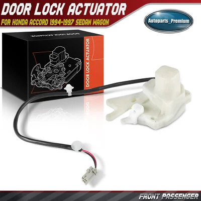 Actuador de bloqueo de puerta derecha pasajero delantero para Honda Accord 1994-1997 sedán vagón Foto 1 de 4