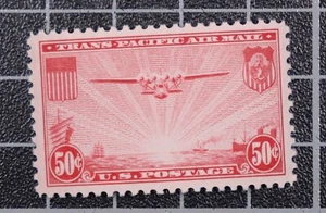 Scott C22 - 50 Cents Trans-Pacific - MNH - PSE Cert 90 - SCV - $30.00 - Picture 1 of 2