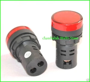 Neu HQ Pilot/Blinkleuchte 30 mm ROT Glühbirne 12 VAC/DC - Bild 1 von 3