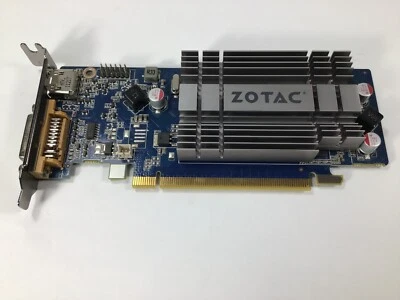 ZOTAC 8400GS 512MB HDMI DVI 64BIT DDR3 VIDEO CARD, PN 288-3N158-001ZT - Image 1 of 4