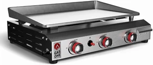 Parrilla de gas de superficie plana con 3 quemadores y encendido automático - Picture 1 of 12