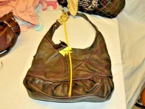 Juicy Couture Handtasche braun Handtasche Leder Hobo Damen Einzelhandel 375 $. Neu aus altem Lagerbestand selten  - Bild 1 von 11