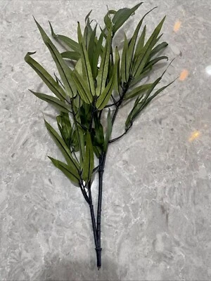 Bamboo Tree Branches Artificial Plants 18” Black Stems Faux Greenery Bulk, 6pcs - Image 1 of 3