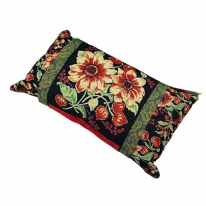 April Cornell Prairie Floral Blooms Tapestry Pillow with Removable Sleeve    - Picture 1 of 3