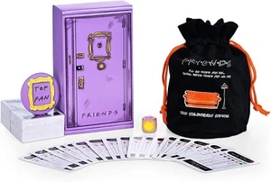 Friends TV Show Trivia Quiz Card Game with 600 Questions Portable Drawstring Bag - Picture 1 of 7