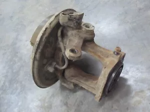 Honda Fourtrax 350 Steering Axle Knuckle Left Brake Panel 1986 86 - Foto 1 di 4