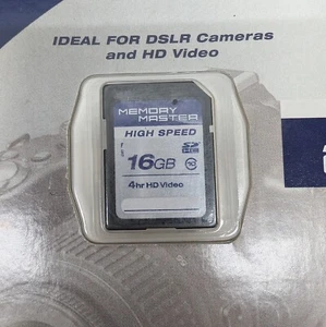 Memory Master 16GB Class 10 SDHC High Speed Flash Memory Card SD Card (2 Packs) - Picture 1 of 5