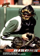 2002 Buffalo Bisons Choice #7 Chris Coste Fargo North Dakota ND Baseball Card