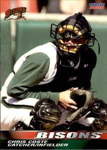 2002 Buffalo Bisons Choice #7 Chris Coste Fargo North Dakota ND Baseball Card