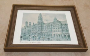 MAURICE LEGENDRE 1974 print KRISARTS Munchen Marienplatz - Picture 1 of 3