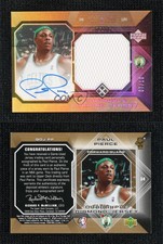 2004 Upper Deck Black Diamond Quadruple Jersey /10 Paul Pierce #QDJ-PP Auto HOF