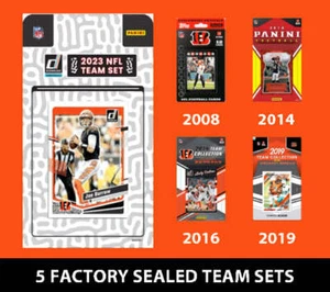 Set squadra Donruss Cincinnati Bengals 2023 multipack tana 2019 2016 2014 2008 - Foto 1 di 1