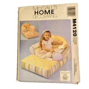Chaise salón vintage McCall's patrón de costura M4120 niños sin cortar - Imagen 1 de 2