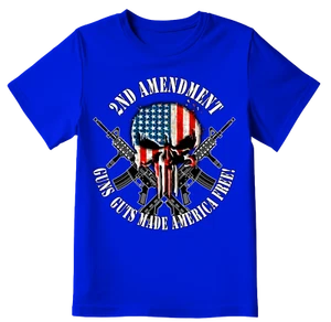 2ND AMENDMENT PUNISHER - President Trump Rally Shirt USA Trump 2024 MAGA - Picture 1 of 12