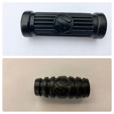 Suzuki kickstart and gear lever rubbers with 'S'. For both reproduction rubbers. - Image 1 of 4