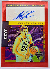 WALKER KESSLER SSP AUTO 2022-23 Panini Flux AUTOGRAPH INFLUX RED PRIZM # /49