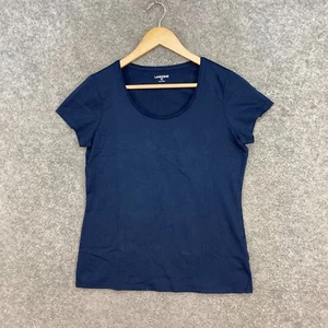 NEW Lands End Womens Top Size S Small 6-8 Navy Blue Short Sleeve T-Shirt 39334 - Picture 1 of 12