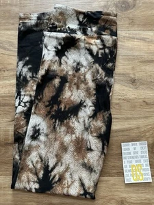 NEW RELEASE LuLaRoe OS One Size Leggings Beautiful Tie Dye Print Black New - Picture 1 of 3