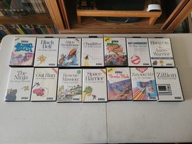 Bundle Lot Of 14 Sega Master System CIB Games(Altered, Ghostbusters,Outrun, ETC)