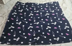 Izod Golf Damen blau bunt bedruckt Skort Damengröße 12 Golfdruck - Bild 1 von 17