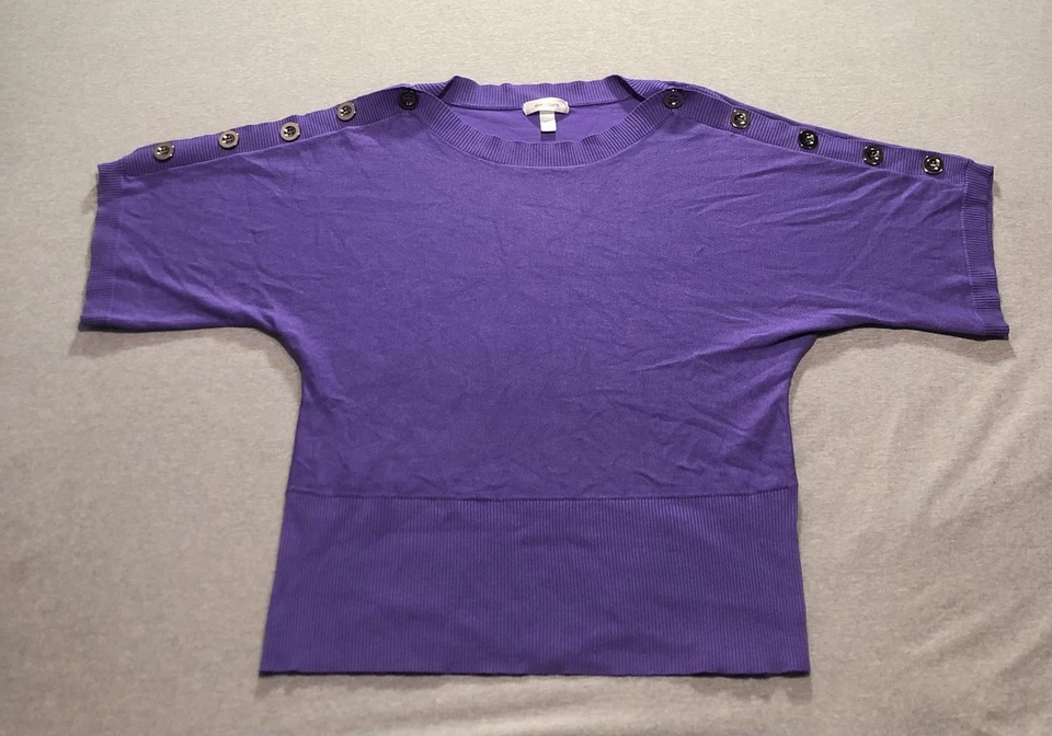 Sudadera Dress Barn Para Mujer XL Femenina Minimalista Oficina Salón Indie Púrpura Foto 1 de 4