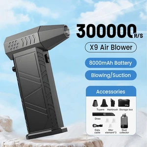 X9 Turbo Air Duster 300000RPM Jet Blower for PC Car Home Cleaning - Picture 1 of 13