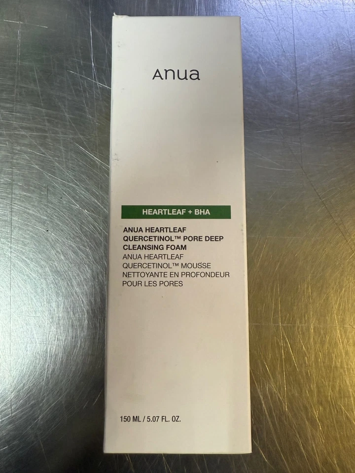 Anua 5,07 oz Heartleaf + BHA quercetinol espuma de limpieza profunda de poros caducidad 13/12/2026 Foto 1 de 4