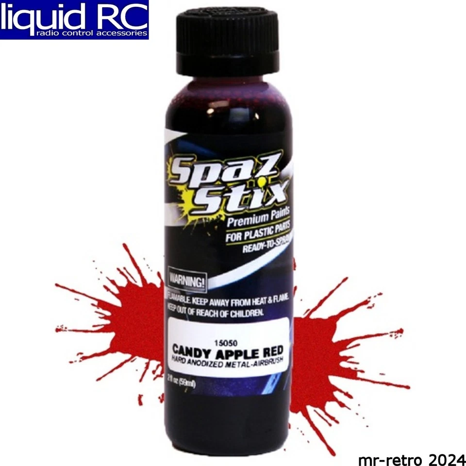 Spaz Stix 15050 Candy Apple Red Airbrush Ready Paint 2oz Bottle - Image 1 of 1