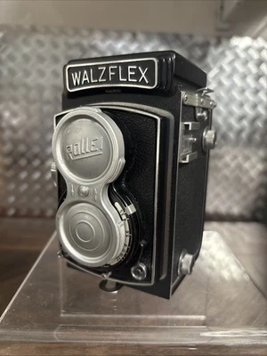 Vintage Walzflex Rollei TLR Film Camera Copal-X Kominar 7.5cm f/3.5 - Image 1 of 4