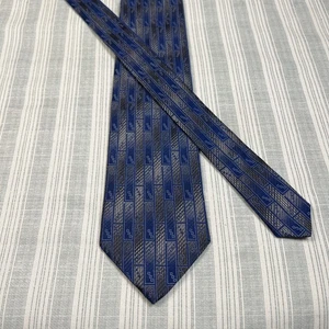 VTG Enrico Verture Geometric Neck Tie Necktie #0316 100% Silk Hand Made Italy - Picture 1 of 10