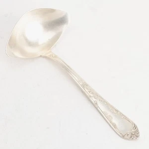 Kierdorf E.&.R. KG Silverplate 6.25" Double Spout Gravy Ladle Rococo No Monogram - Picture 1 of 6