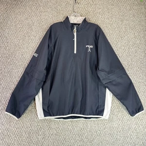 Ping Collection jacket Mens Large 1/4 Zip / Zip Off Sleeves / Golf Black - Picture 1 of 9