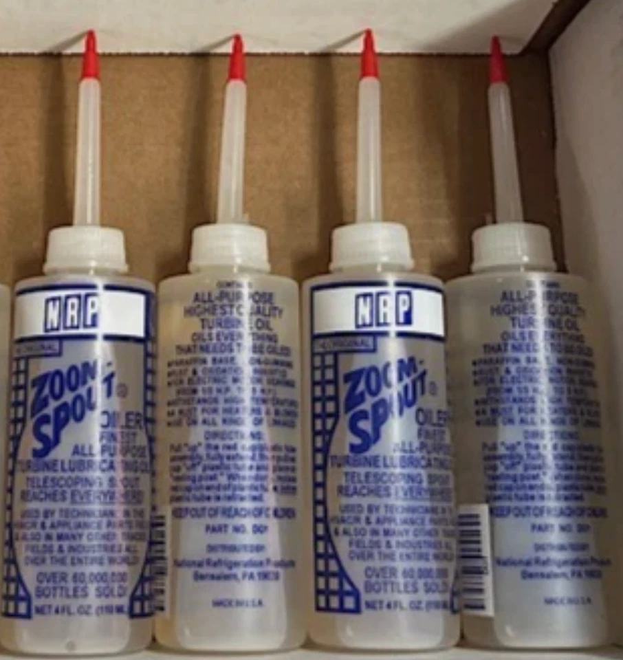 NRP Zoom Spout Oiler 4 oz All-Purpose Turbine Oil Telescoping-Spout DIY PACK OF 4