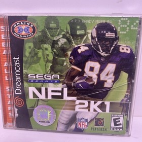 NFL 2K1 Sega Dreamcast 2000 with Manual.