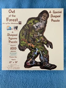OUT OF THE FOREST Bigfoot Shaped Puzzle 850 Pieces SunsOut 2021 NEW Sealed - Picture 1 of 2
