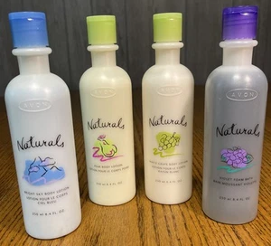 Avon Naturals 3 - Body Lotion & 1 - Foam Bath 8.4 Oz NOS Sealed - Picture 1 of 6
