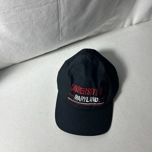 The Game University Of Maryland Terrapins Adjustable Strap Black Hat - Picture 1 of 5