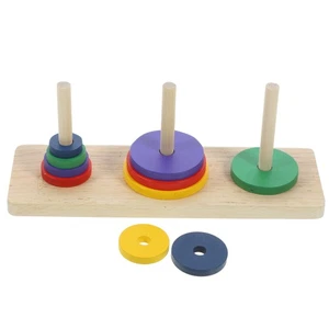 Torre de Hanoi Madera Yugong Moving Montaña Juguetes Puzzle Iq Juegos Tableros - Imagen 1 de 12