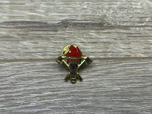 Vintage 1984 LAFD Olympic Pin Los Angeles Fire Department Summer Games Torch Pin - Picture 1 of 4