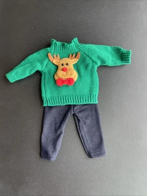 "Suéter y jeans de Navidad Rudolph niño muñeca ropa 15"" 18"" AG Bitty Baby Gotz #2" Foto 1 de 4