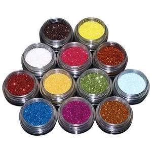 Glitter Nail Powder 12 Colours - Dust for Nail Art, Tips & DIY Crafts Gift - Picture 1 of 10