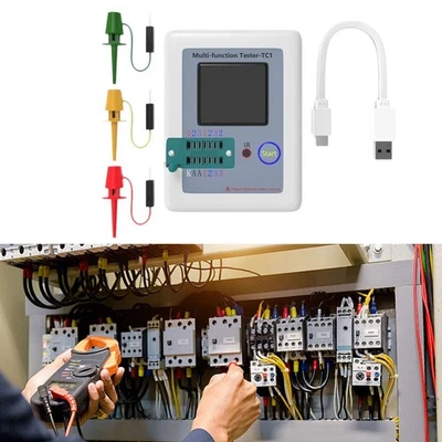 LCR TC1 Multifunktions-Komponententester, LCR-Messgerät, Kondensatortester, - Bild 1 von 4