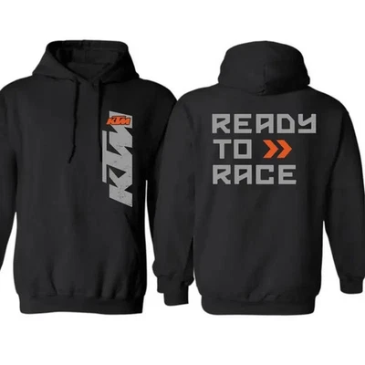 Sudadera con capucha KTM - Gráfico listo para competir, ropa para aficionados a las carreras de motocicletas Foto 1 de 4