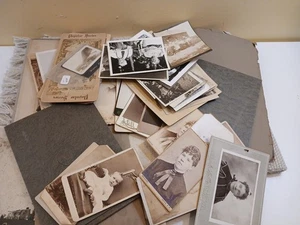 Lote de tarjetas de gabinete antiguas victorianas y vintage fotos en blanco y negro - T4 - Imagen 1 de 12