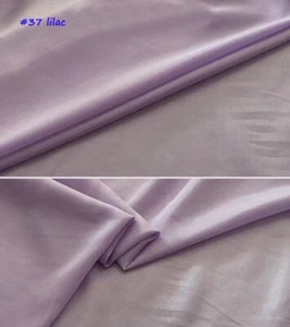 Solid Color Silk / Cotton 55'' By Yards Natural Silk Cotton Fabric Scarf Lining  - Picture 1 of 45