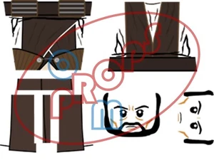 Star Wars Count Dooku Tales Of The Jedi Custom Minifigure Waterslide Decal - Picture 1 of 4