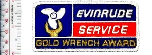 Vintage Retro Außenborder Evinrude Außenborder Service Goldschlüssel Auszeichnung - Bild 1 von 1