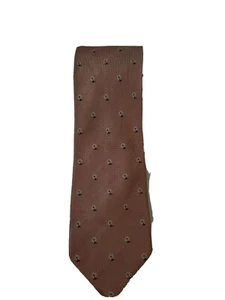 BRIONI kürzlich pfirsichfarben geometrisch geblümt 100 % Seide Herren Luxus Krawatte 59" x 3,5" - Bild 1 von 6