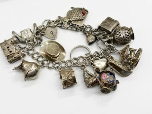 VINTAGE MASSIVES STERLINGSILBER DAMEN GELADEN BETTELARMBAND ARMREIF 82G - Bild 1 von 8